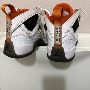 Nike Kids White and Orange Sneakers